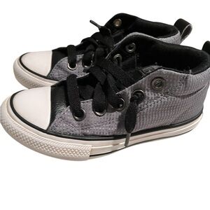 CONVERSE LITTLE KID GRAY CHUCK‎ TAYLOR ALL STARS MID TOP SNEAKERS Size 12